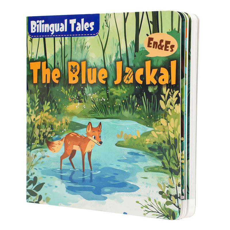 Paired Mounting-Bilingual Tales: The Blue Jackal – English & Spanish Storybook
