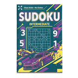 Race car Sudoku pages for number logic and focus practice