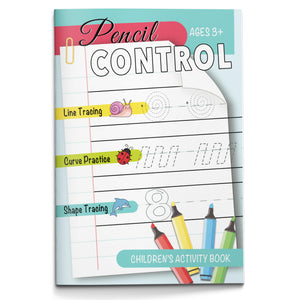 Pencil Control Children’s Activity Book, Pre-Writing Skills Workbook for Kids with Line Tracing, Curve Practice, Shape Tracing, Fine Motor Development, and Handwriting Readiness