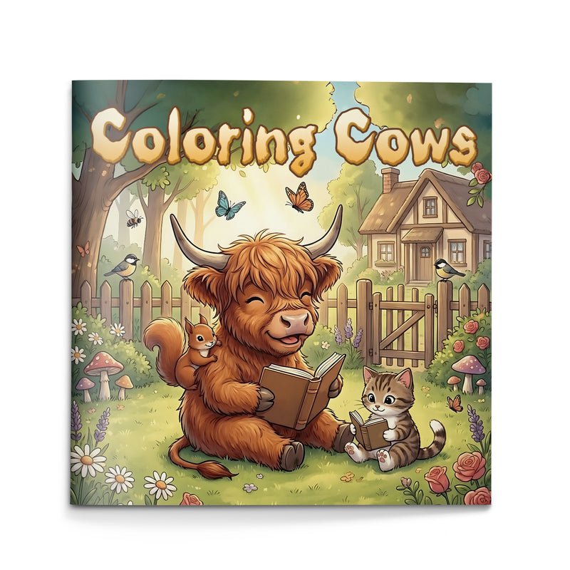 Cow Coloring Book for Kids cover