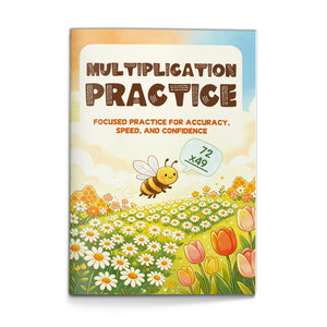 Multiplication Practice Workbook for Kids, Math Fluency Book for Accuracy Speed and Confidence, Times Tables, Number Reasoning, and Elementary Learning Support