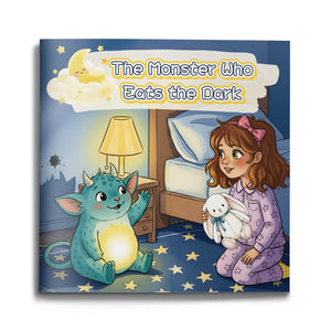 The Monster Who Eats the Dark bedtime picture book for kids cover
