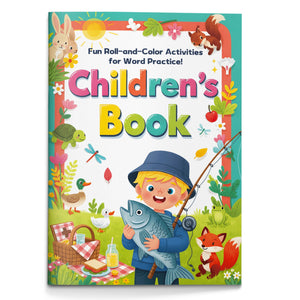 Roll and Color CVC Word Families workbook cover