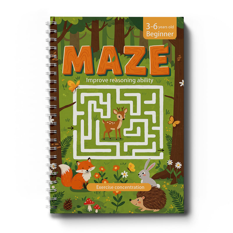 Beginner Maze Workbook Forest Paths cover