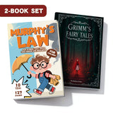 Murphy's Law for Children + Grimm's Fairy Tales Classic Story Collecti: 2-Book Set main cover and printed book set view, image 1, bundle ISBN 9798900668505