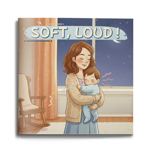 Soft Loud opposites picture book for toddlers cover