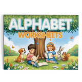 Alphabet Worksheets Trace Read Copy cover
