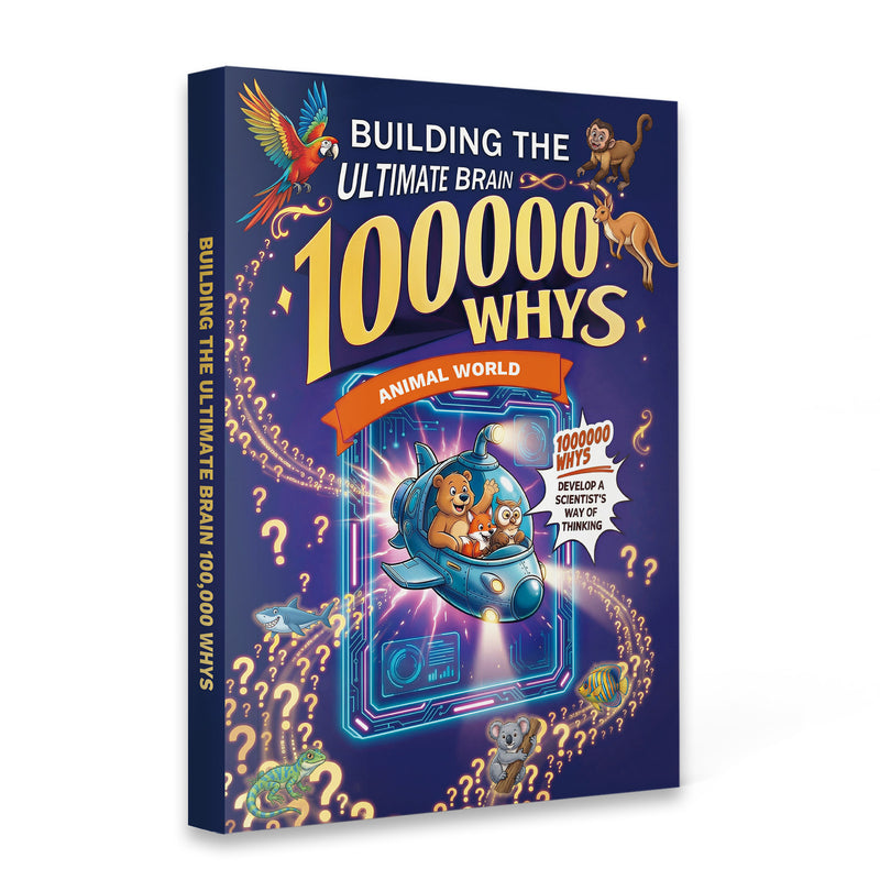 100000 Whys Animal World science book for kids cover