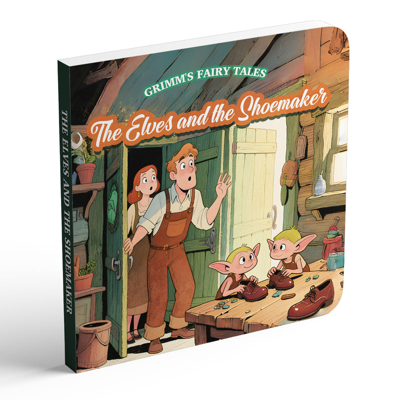 The Elves and the Shoemaker classic fairy tale picture book cover for kids
