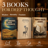 The Moon and Sixpence + The Death of Ivan Ilyich + Francis Bacon's Essays: 3-Book Classic Set product image 1, bundle ISBN 9798904664367