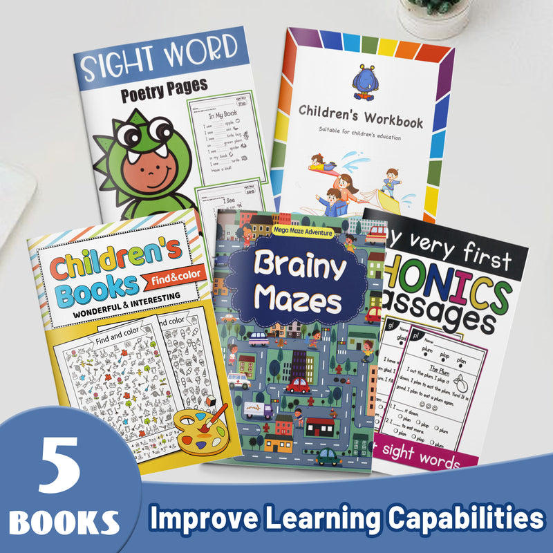Maze Activity Collection: 5-Book Set main cover and printed book set view, image 1, bundle ISBN 9798900666716