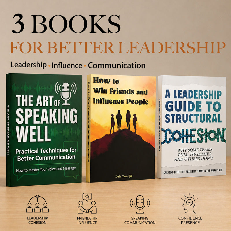 Speaking Well + Friendship and Influence + Leadership: 3-Book Communication Set product image 1, bundle ISBN 9798904664459