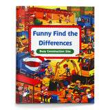 Busy Construction Site Spot the Difference Book for Kids