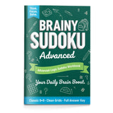 Printed four-level Brainy Sudoku workbook set for kids