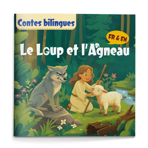 The Wolf and the Lamb French-English Fable Book cover