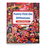 Happy Kindergarten spot the difference book for kids cover