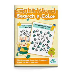 Sight Word Search and Color Workbook cover