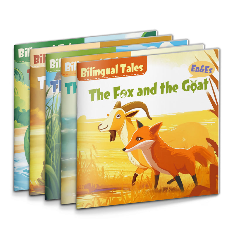 Bilingual Storybook Collection: 5-Book Set main cover and printed book set view, image 1, bundle ISBN 9798900665702