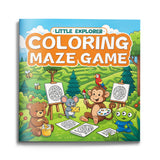 Coloring Maze Game Animal Paths cover for kids