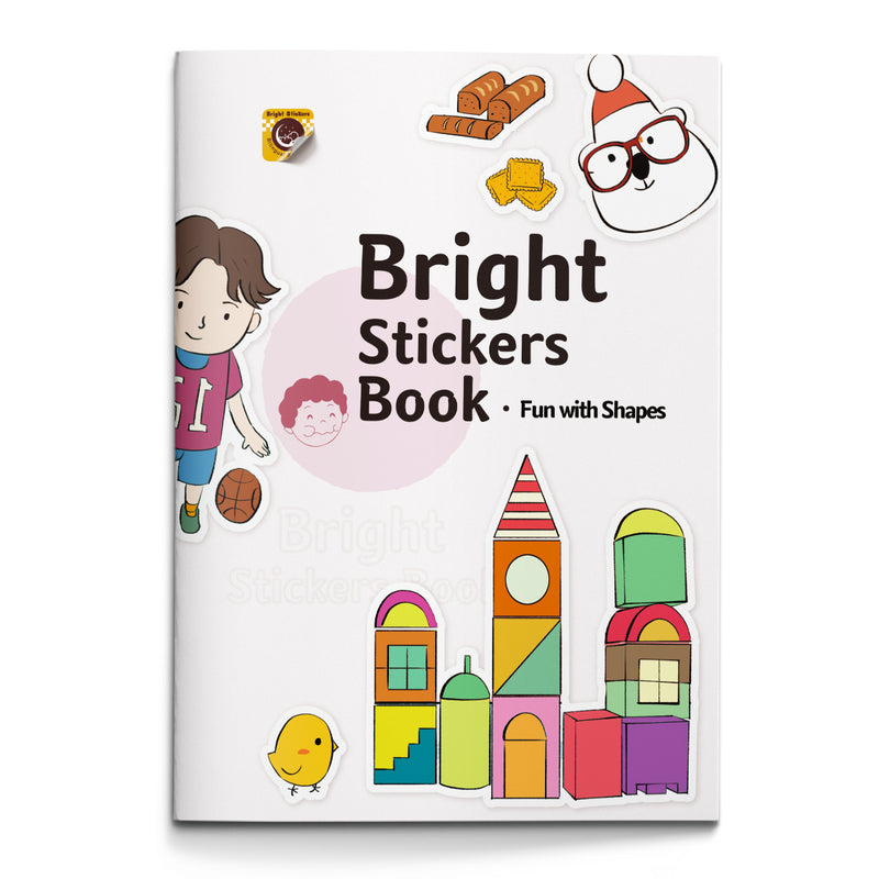 Bright Stickers Book Fun with Shapes cover