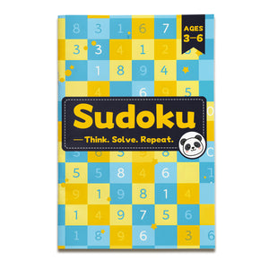 Sudoku Puzzle Book Think Solve Repeat 4-Book Set covers
