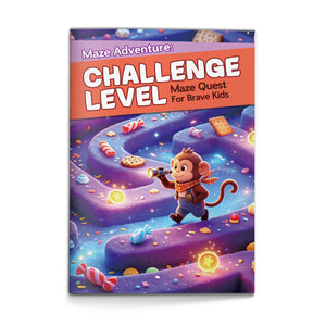 Challenge Maze Activity Workbook, High-Difficulty Puzzle Practice for Logic Training, Focus, Patience and Strategic Problem Solving