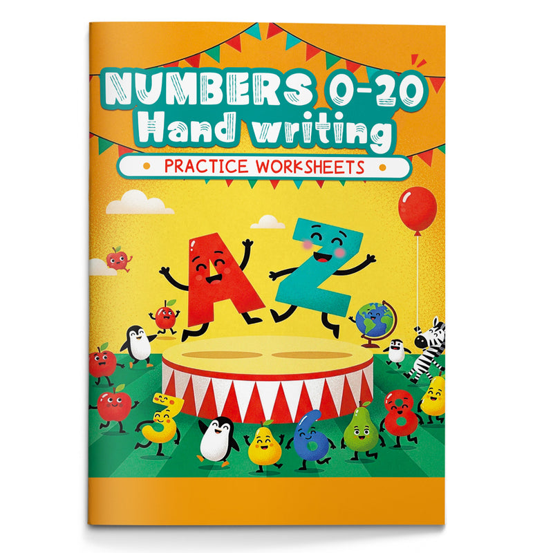 Numbers 0-20 Handwriting Practice Worksheets cover