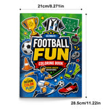 Ultimate Football Fun Coloring Book - Soccer Adventure Activity Pages physical printed English book front cover, ISBN 9798904662356