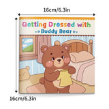 Kids daily routine picture book for dressing skills and clothing awareness