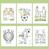 Ultimate Football Fun Coloring Book - Soccer Adventure Activity Pages physical printed English book interior page or product preview 2, ISBN 9798904662356
