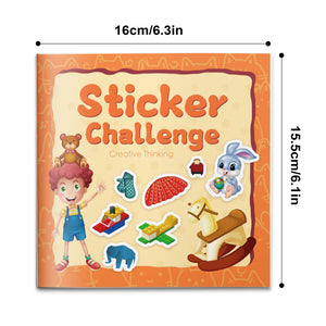 Creative thinking sticker activity book for kids with visual challenges