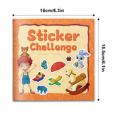 Creative thinking sticker activity book for kids with visual challenges