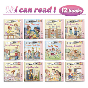 Mia 12-book early reader set for phonics and first reading cover