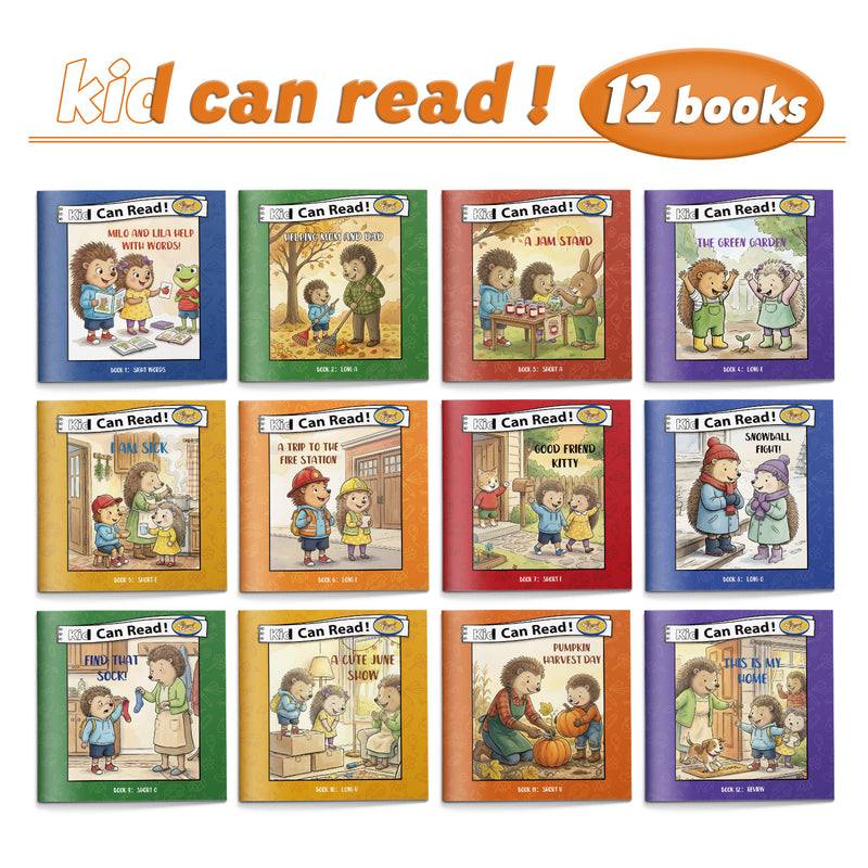 Kid Can Read 12-book everyday life early reader set for kids cover