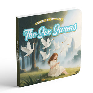 The Six Swans classic fairy tale picture book cover for kids
