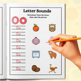 Alphabet sound tracing pages for early readers