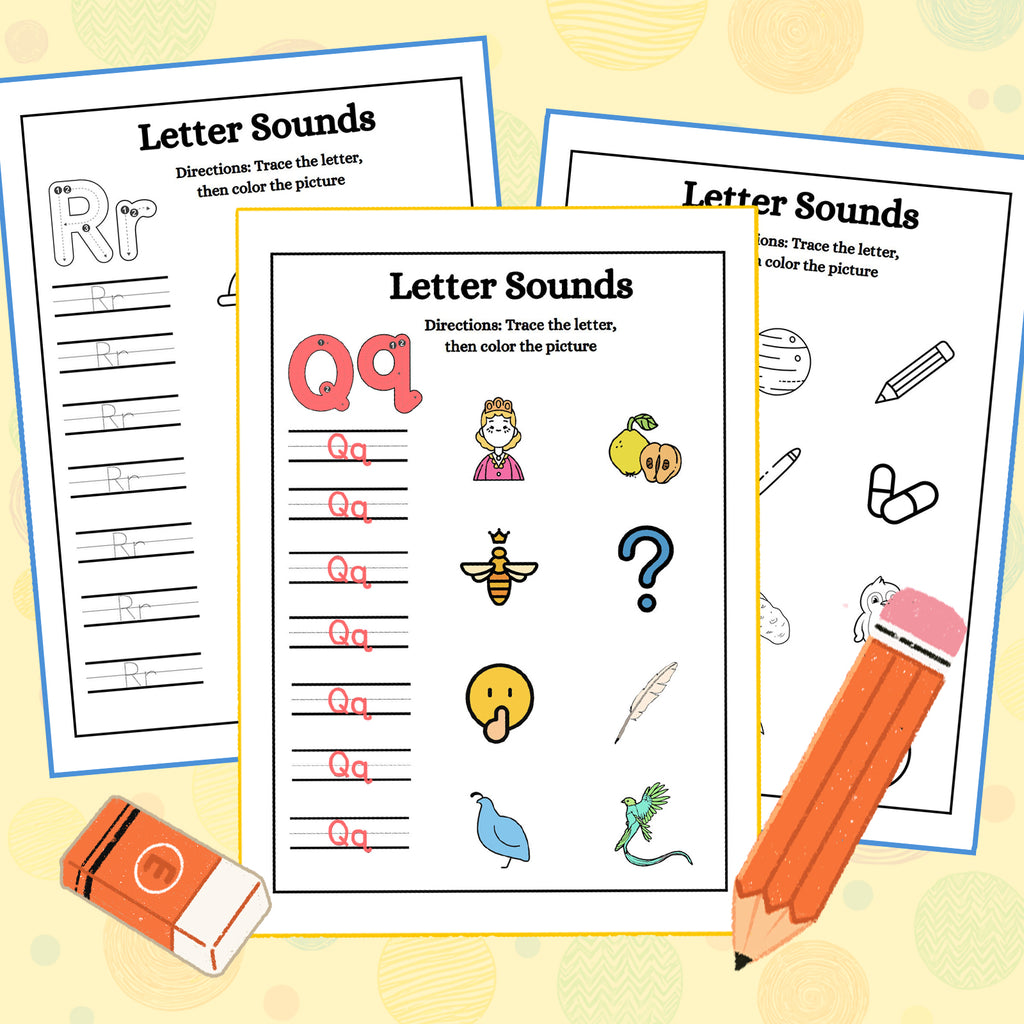 Alphabet Sound and Tracing Fun Workbook product image 6 showing printed book details for screen-free reading and learning