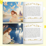 Printed Grimm's Fairy Tales The Six Swans book for character learning and bedtime story fun
