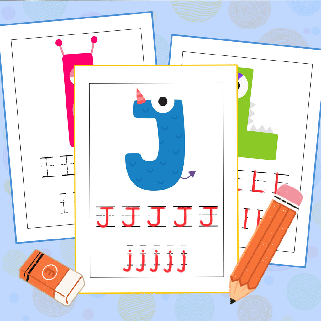Alphabet Monsters A to Z Tracing Workbook product image 6 showing printed book details for screen-free reading and learning
