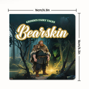 Front cover view of Bearskin Grimm storybook