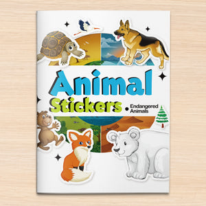 Animal Stickers Endangered Animals cover