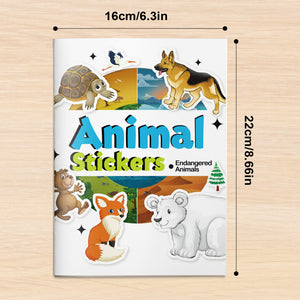 Endangered wildlife sticker activity book for kids