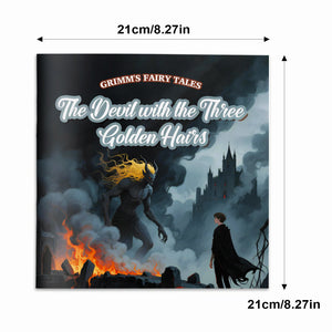 Children's Devil with the Three Golden Hairs fairy tale picture book for family reading and imagination