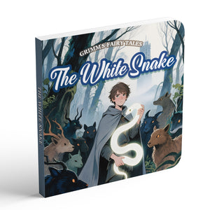 The White Snake classic fairy tale picture book cover for kids