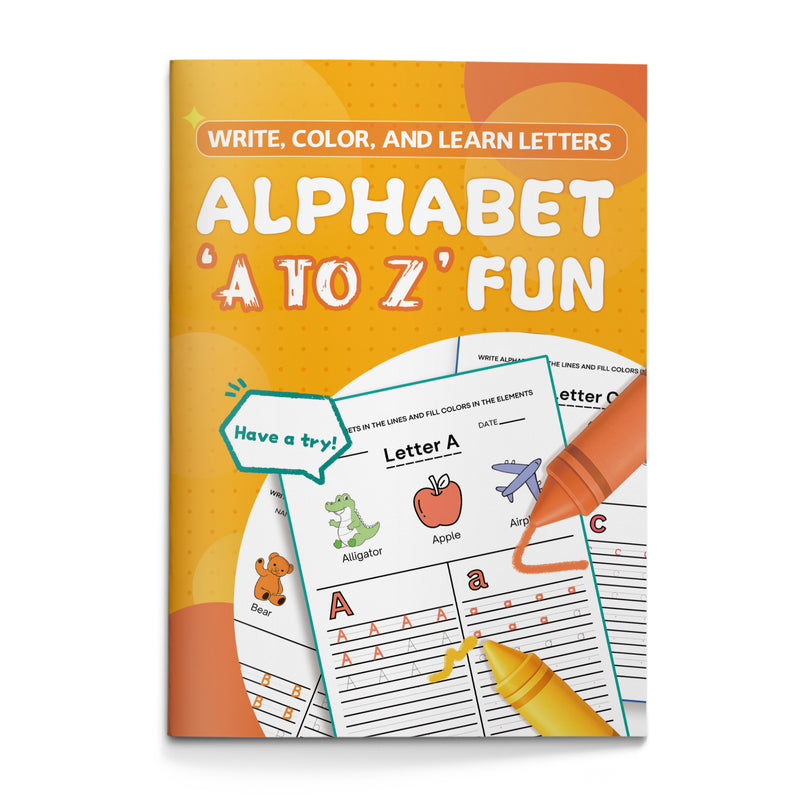Alphabet A to Z Fun Workbook cover