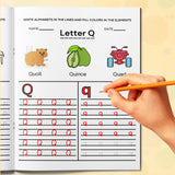 Preschool letter writing activity book