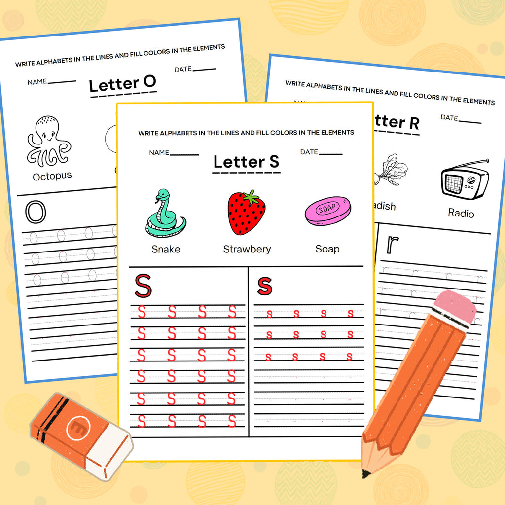 Alphabet A to Z Fun Workbook product image 6 showing printed book details for screen-free reading and learning