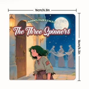 Front cover view of The Three Spinners Grimm storybook