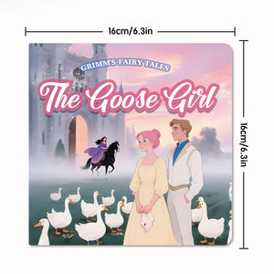 Front cover view of The Goose Girl Grimm storybook