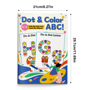 Do-a-dot alphabet pages with large letters and pictures